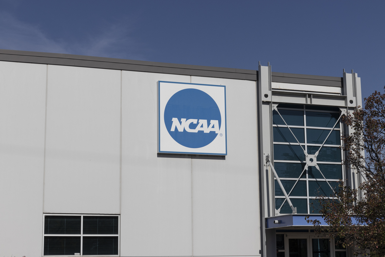 Indianapolis - Circa November 2020: NCAA Distribution Center. The National Collegiate Athletic Association regulates athletic programs of many colleges and universities.